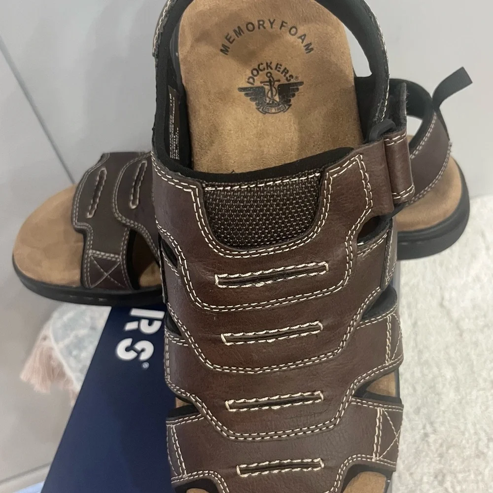 Dockers‎ Men's Dark Brown Strap Sandals